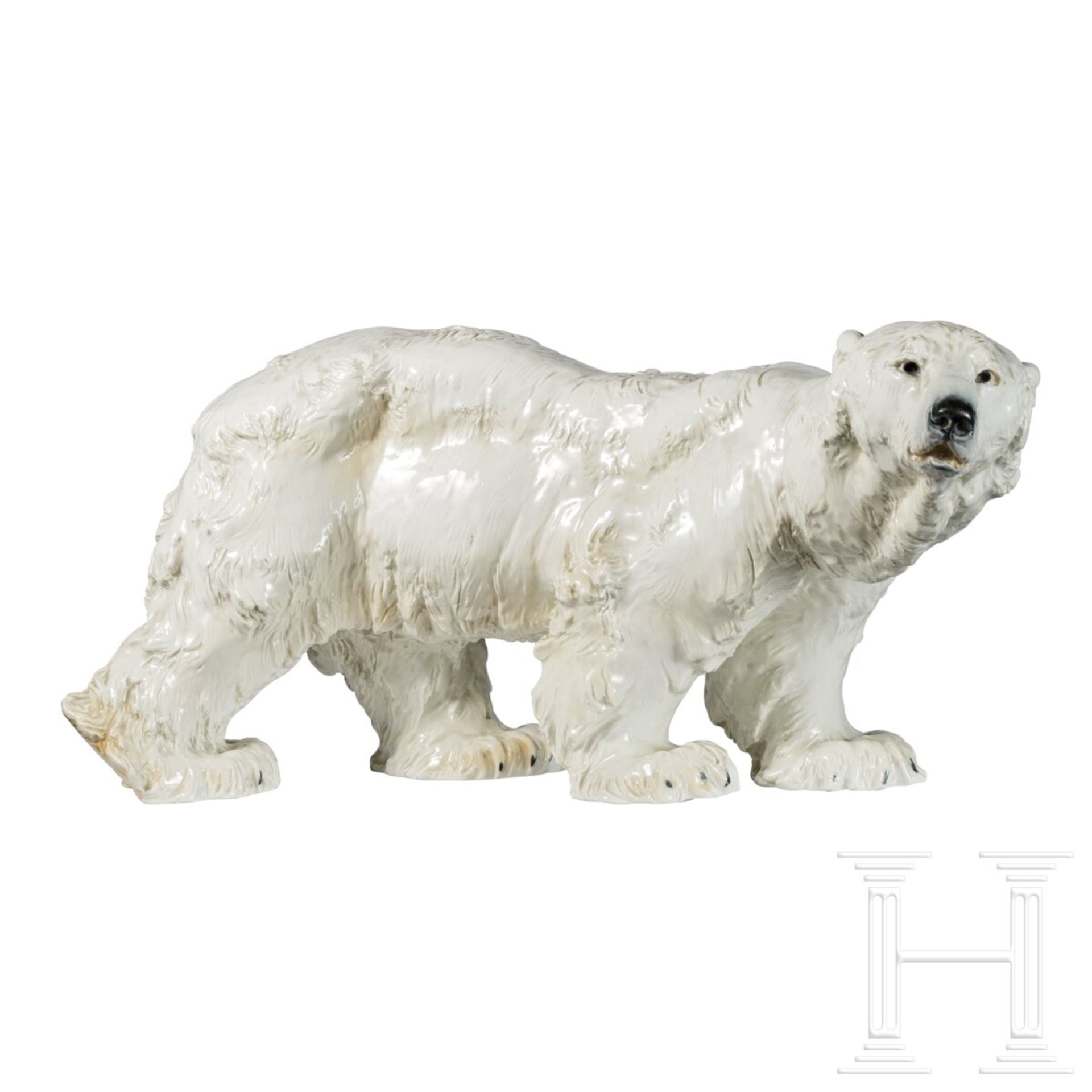 Großer Porzellan-Eisbär (Polarbär), Otto Jarl, 1903 (Modell), Meissen, 2. Hälfte 20. Jhdt. (Ausführu - Bild 2 aus 5