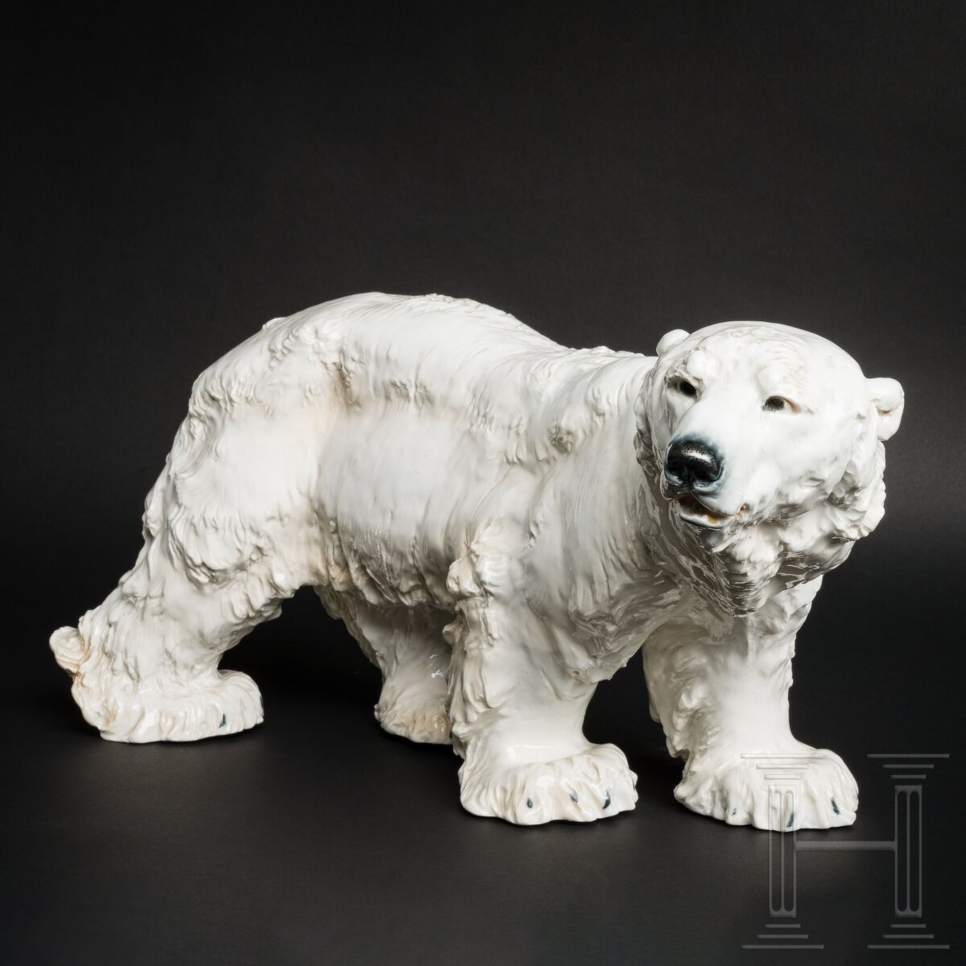 Großer Porzellan-Eisbär (Polarbär), Otto Jarl, 1903 (Modell), Meissen, 2. Hälfte 20. Jhdt. (Ausführu