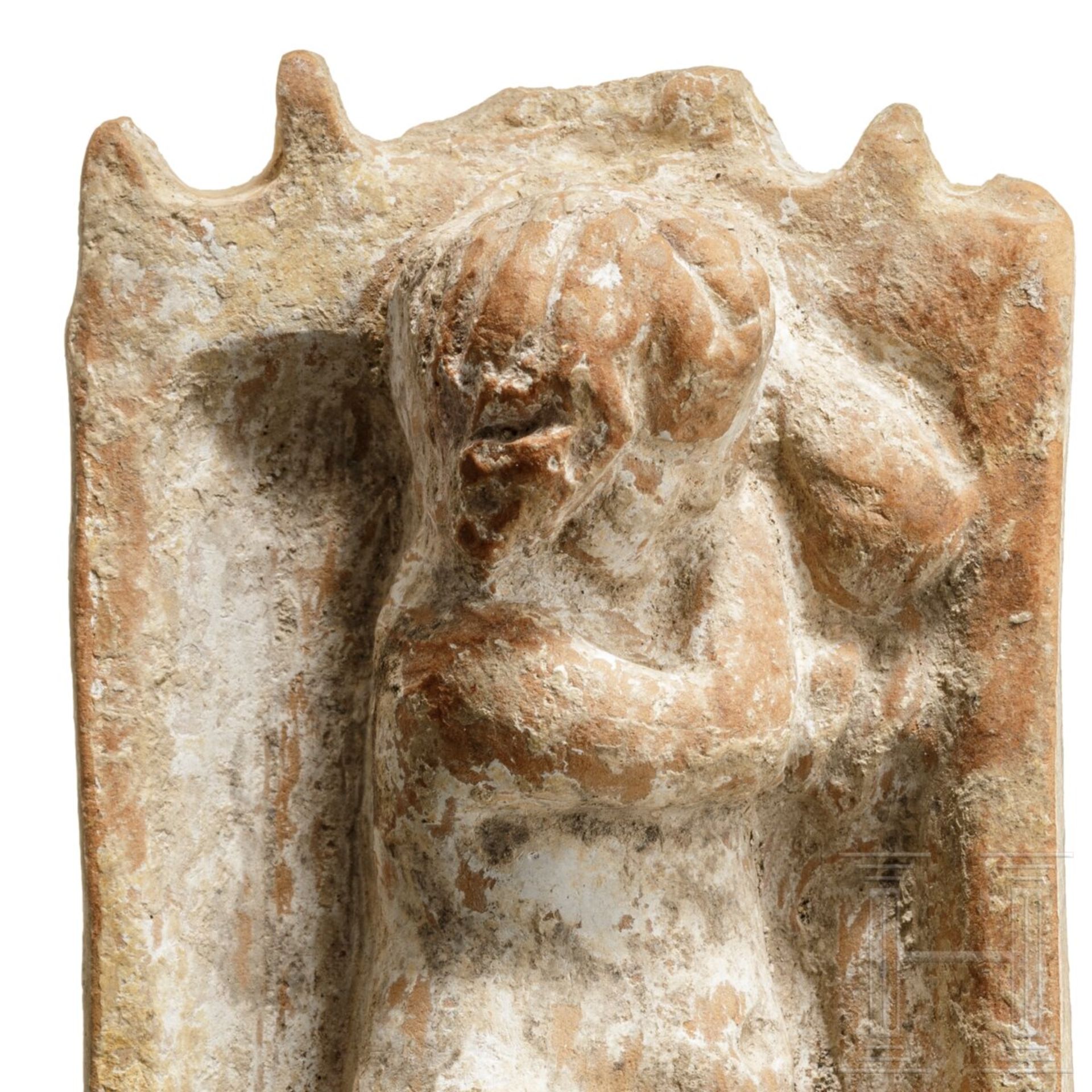 Schlafender Eros, Terrakotta, römisch, 2. - 3. Jhdt.   - Bild 4 aus 4