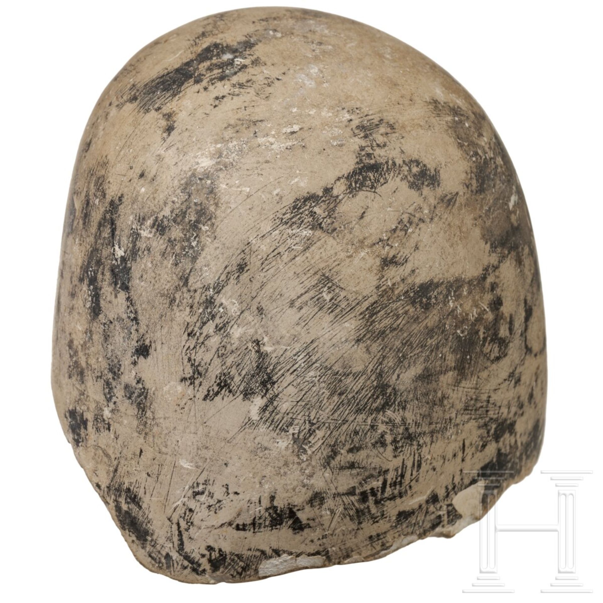 Imset-Kanopendeckel, Kalkstein, Ägypten, 2. - 1. Jtsd. v. Chr.  - Bild 3 aus 4