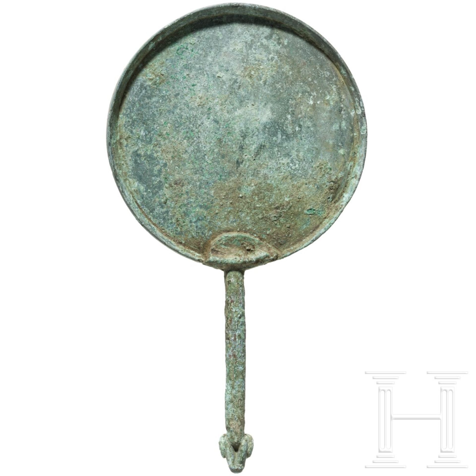 Skythischer Handspiegel aus Bronze, 5. Jhdt. v. Chr. - Image 4 of 4