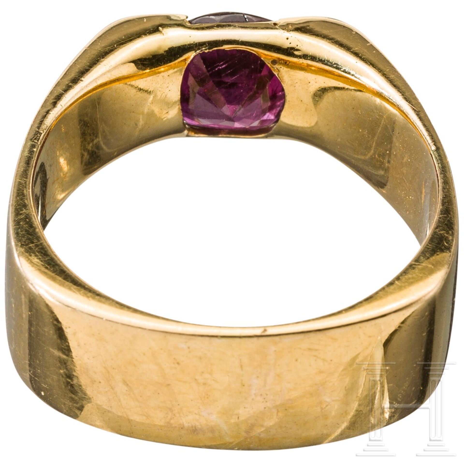 Goldring mit Rubin - Image 2 of 4