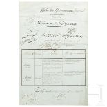 Napoleon I. - eigenhändige Apostille vom 26.1.1805