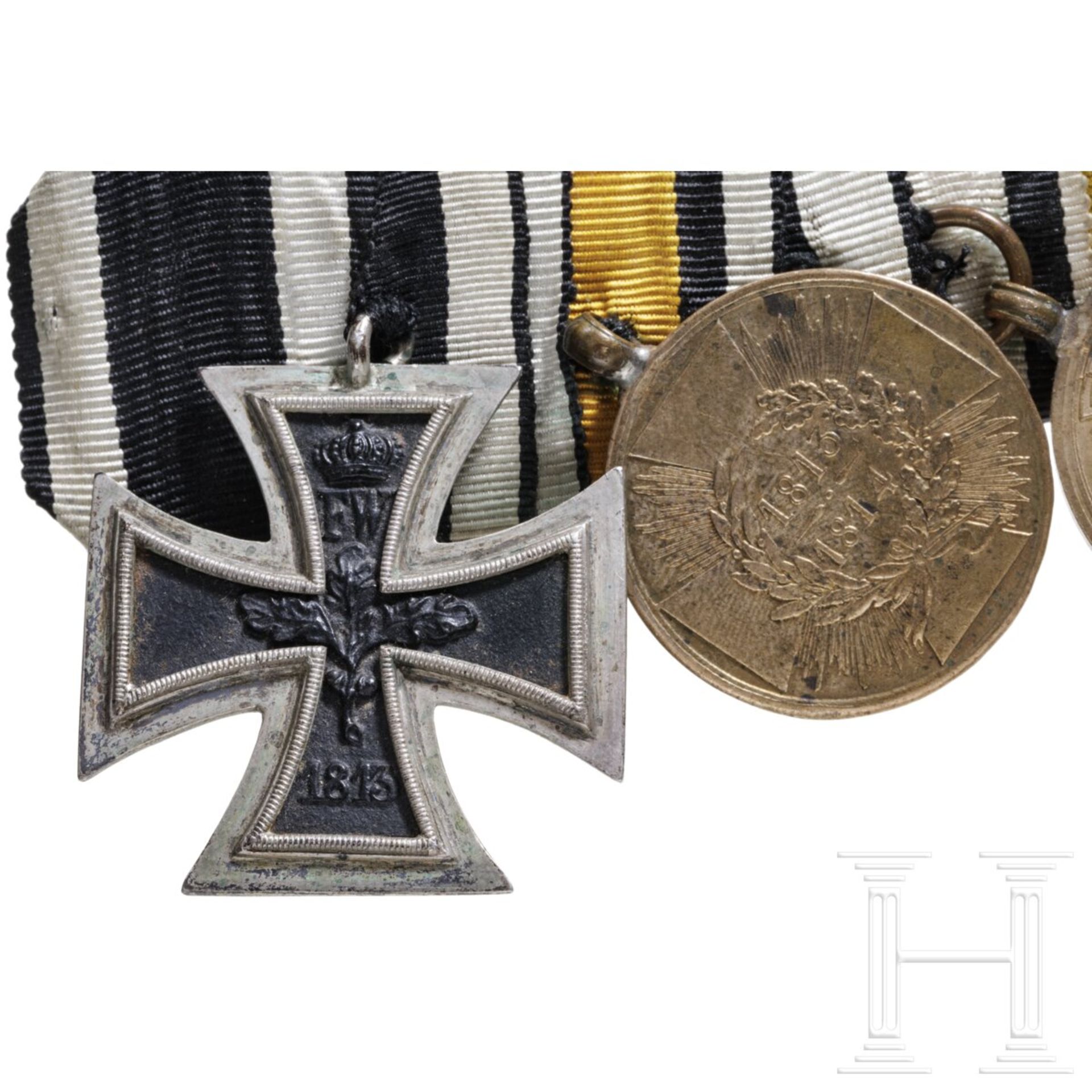 Ordensschnalle und Eiserne Kreuze eines Teilnehmers der Befreiungskriege 1813 – 1815 - Image 5 of 7