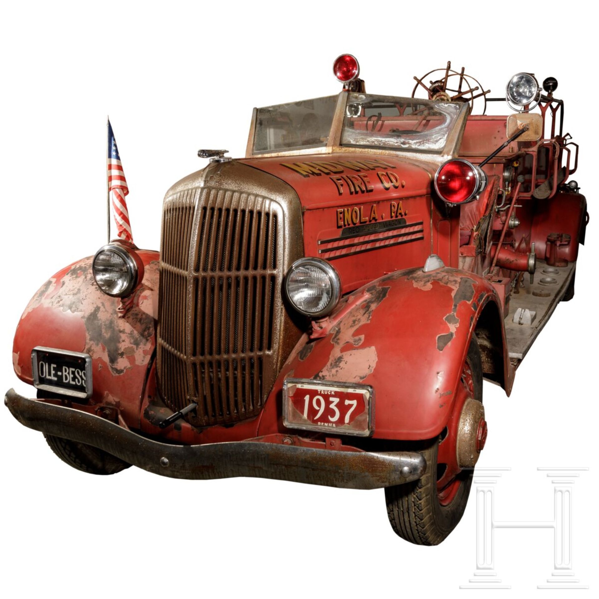 Ransom REO Speed Wagon "Feuerwehrauto", Midway Fire Company, Enola, 1937 - Image 2 of 76