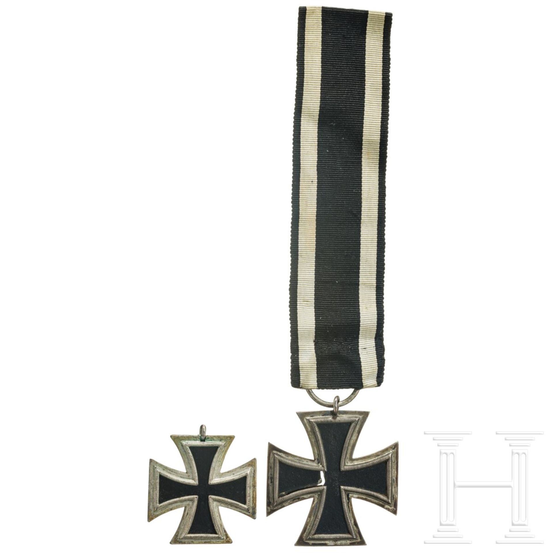 Zwei Eiserne Kreuze eines bayerischen Teilnehmers der Befreiungskriege 1813 - 1815 - Image 2 of 3