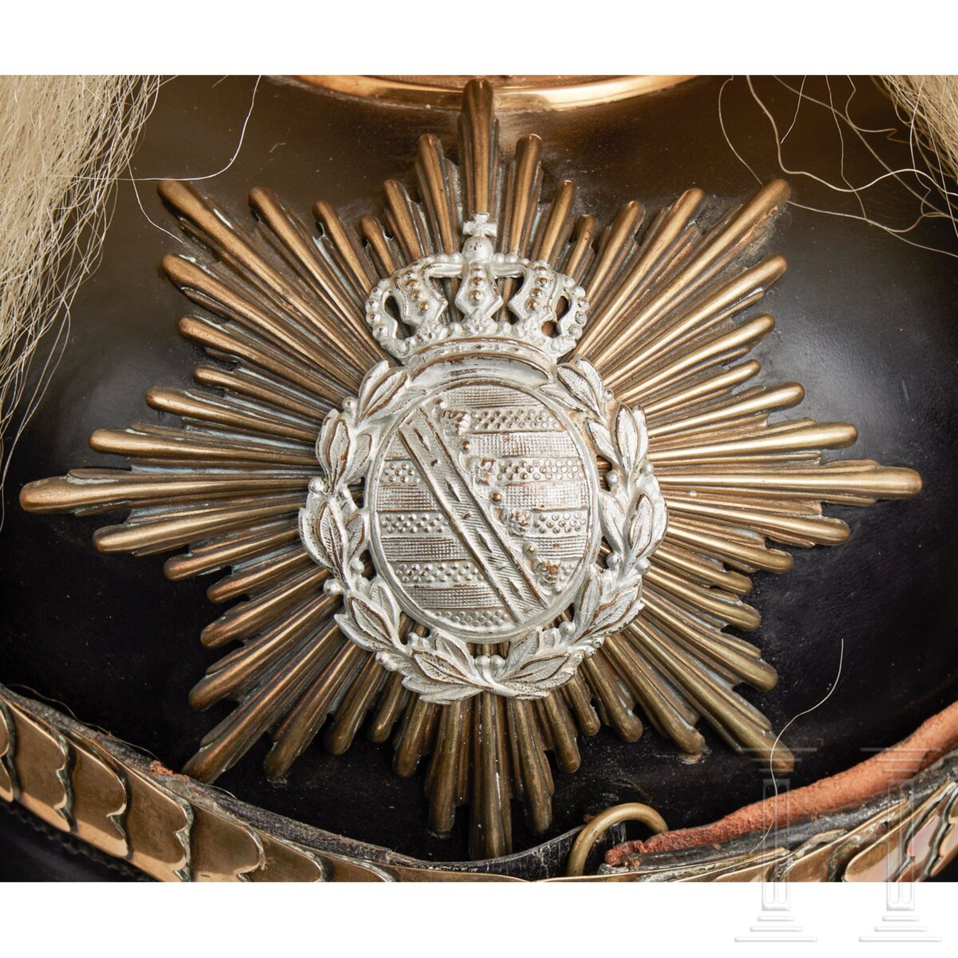 Sachsen - Helm für Offiziere der Infanterie - Bild 3 aus 11