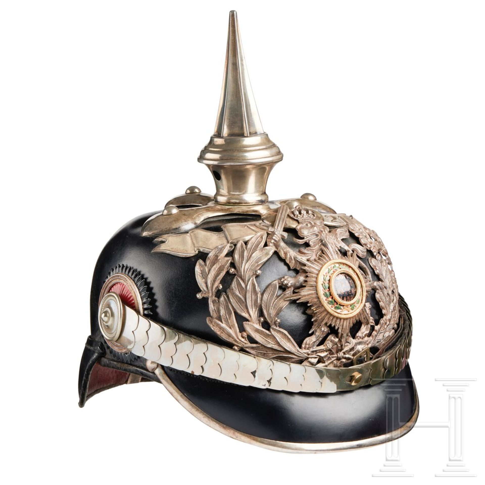 Hessen - Helm für Offiziere im Leibgarde-Infanterie-Regiment Nr. 115 - Bild 2 aus 12