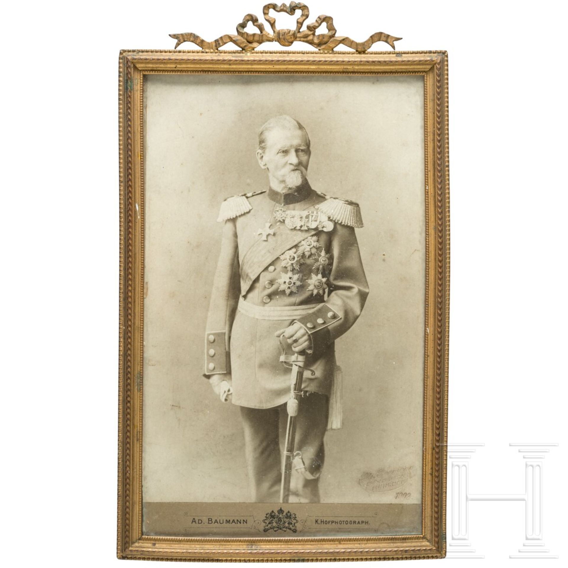 Maximilian Graf Verri della Bosia (1824 - 1909), Generalkapitän der Leibgarde der Hartschiere - Port - Image 5 of 14