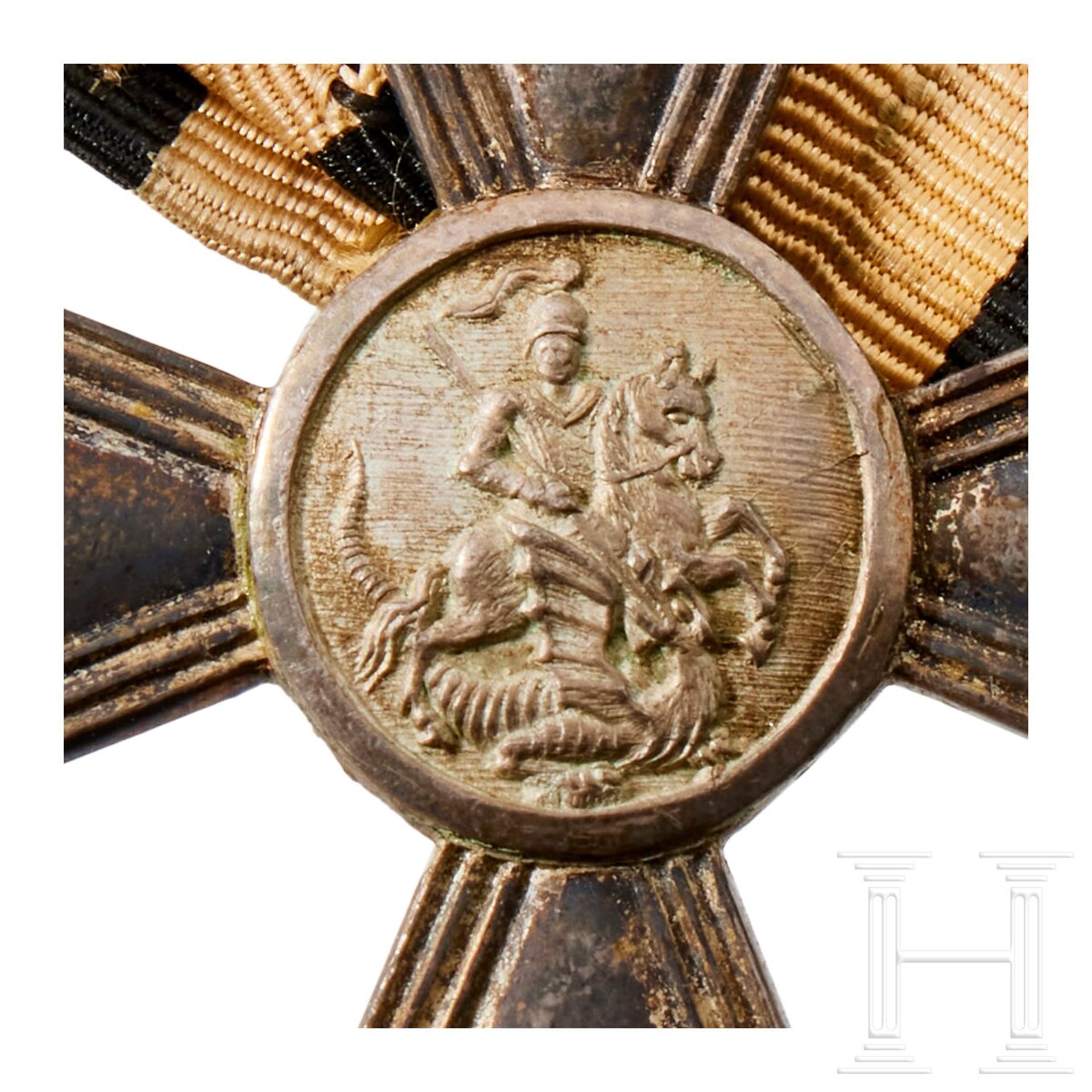 Zwei St.-Georgs-Kreuze, private Fertigungen, Russland bzw. deutsche Fertigung, 19. bzw. Anfang 20. J - Bild 4 aus 5