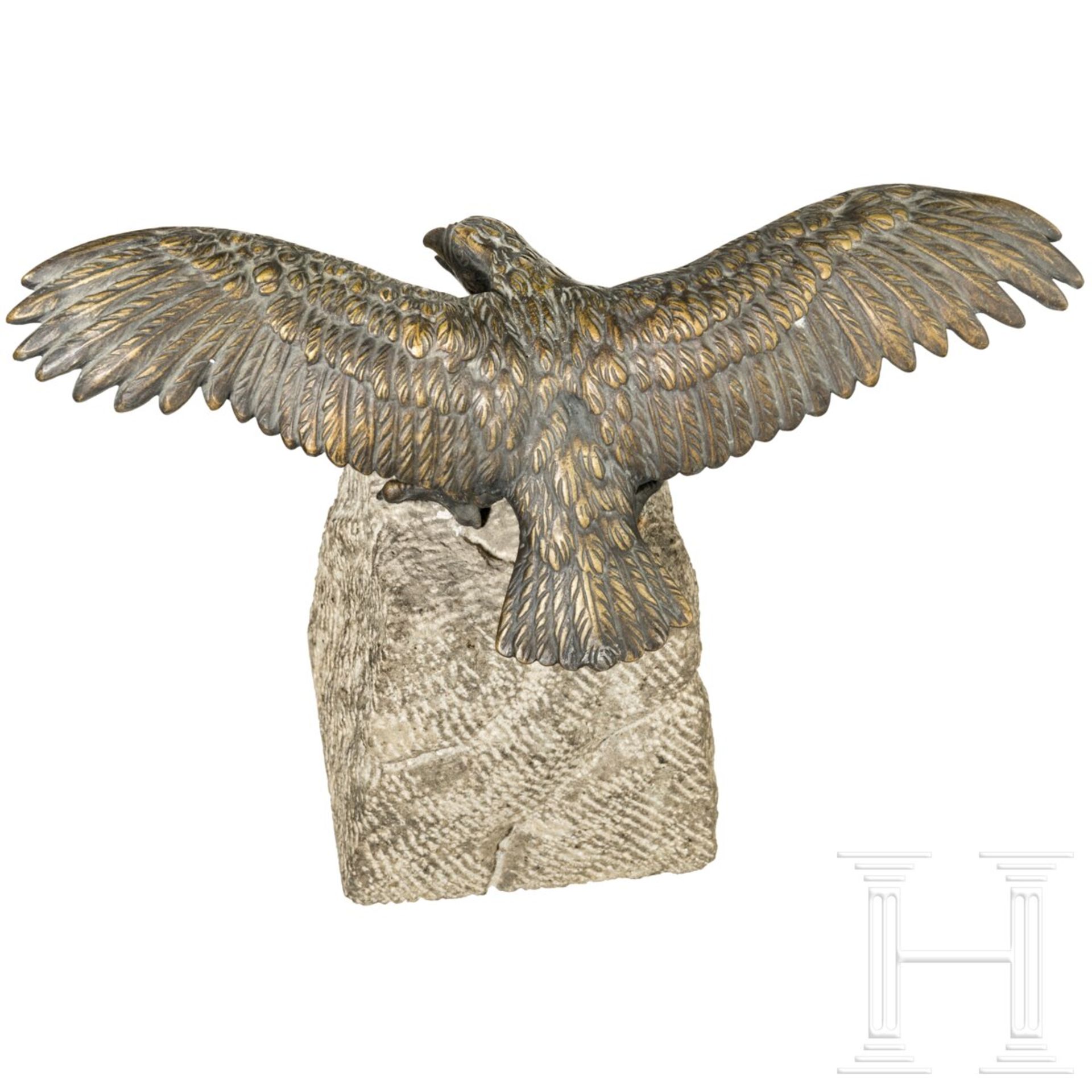 Tischadler aus Bronze, um 1900 - Bild 2 aus 4