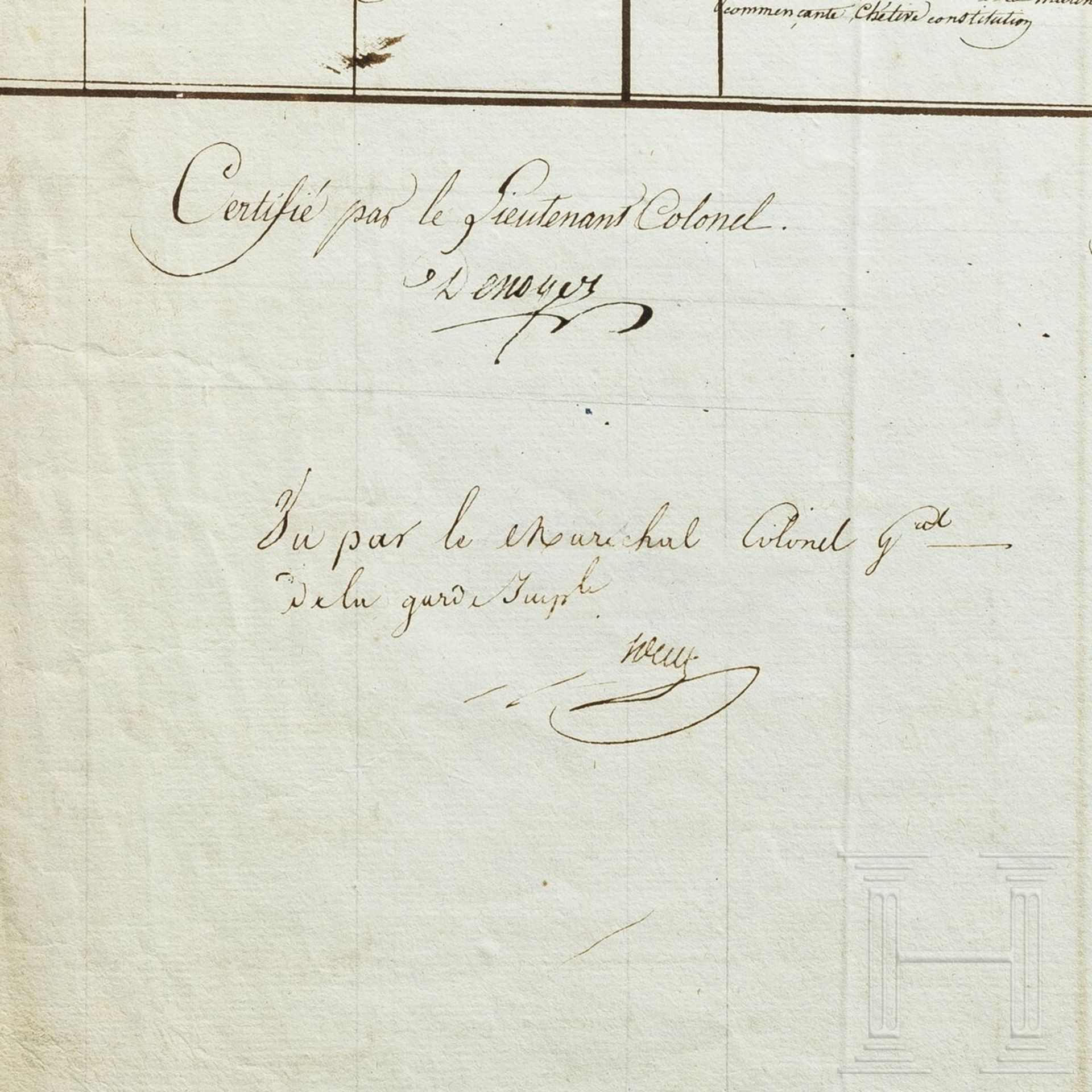 Napoleon I. - eigenhändige Apostille vom 26.1.1805 - Image 3 of 3
