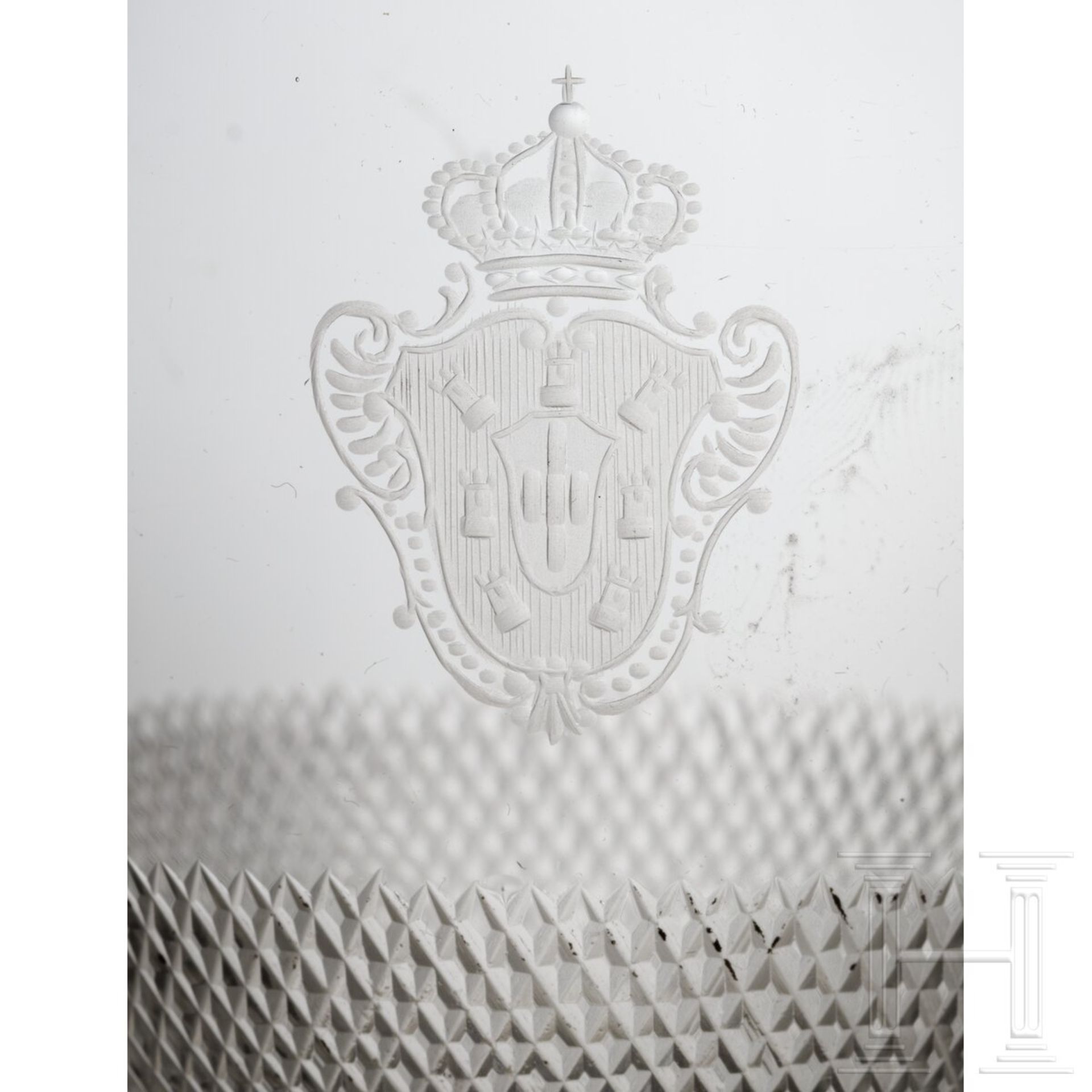 König Manuel II. von Portugal - zwei edle Weißweingläser - Bild 2 aus 4