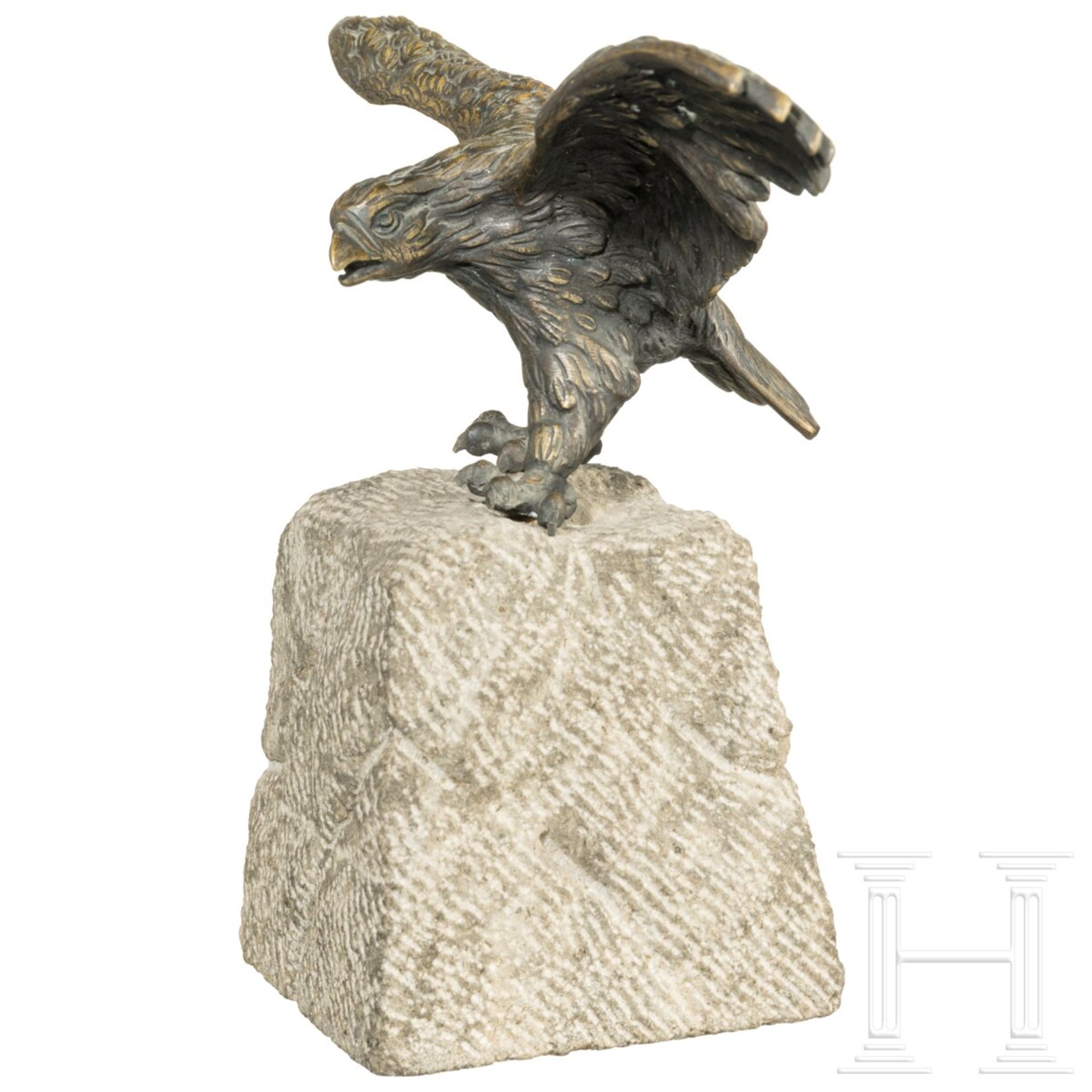 Tischadler aus Bronze, um 1900 - Bild 3 aus 4