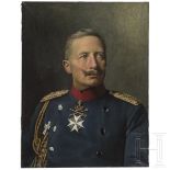 Kaiser Wilhelm II. - Portrait von Julius Domschat, datiert 1909