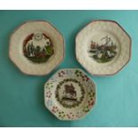 (Royal royalty commemorative commemorate) A good pair of octagonal nursery plate ‘The Bishop of