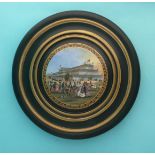 (Staffordshire Pot lid potlid Prattware) Exhibition Buildings of 1851 (134) a superlative lid of