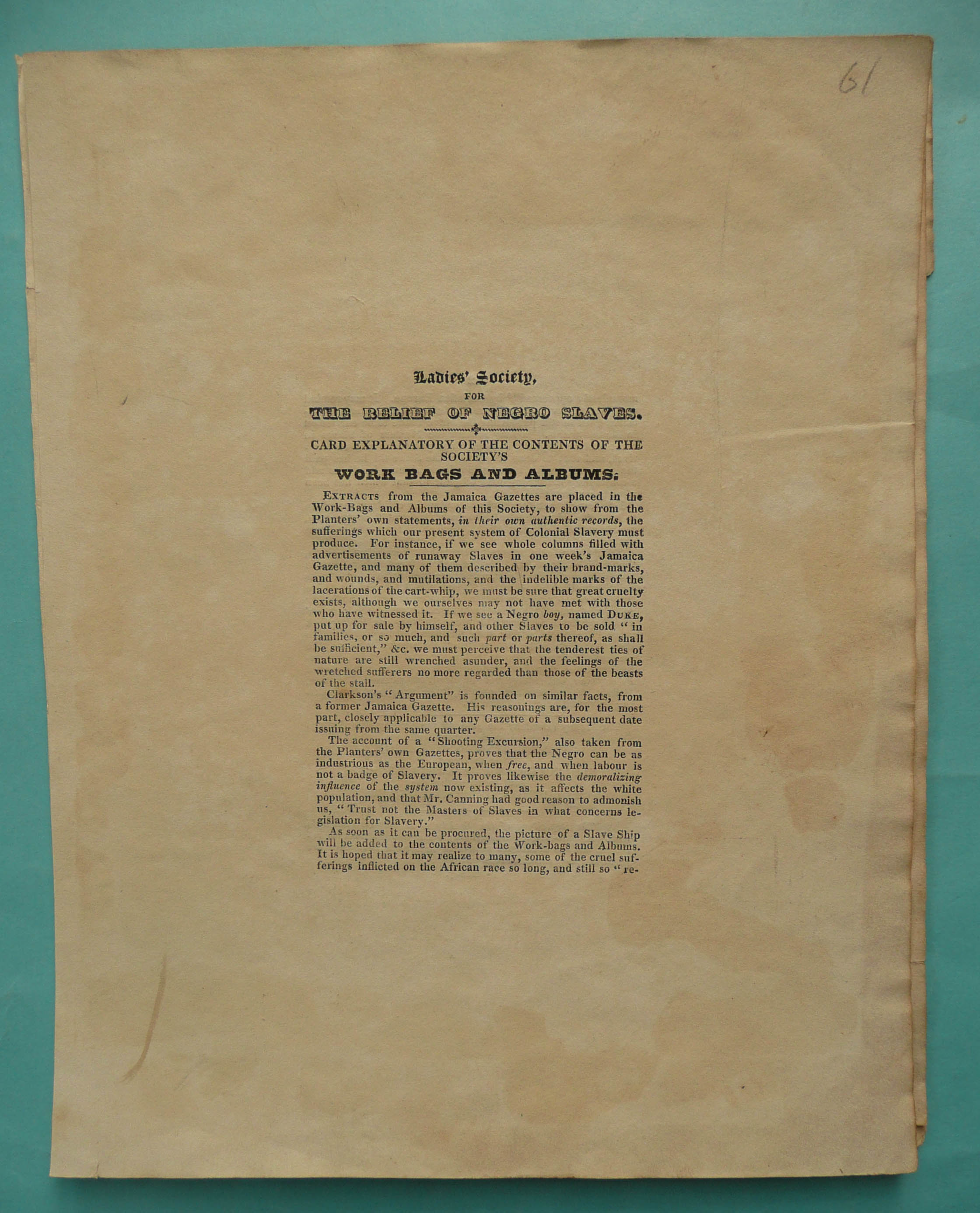 (Commemorative anti-slavery slave) A fascinating archive of paper printed material comprising - Image 4 of 19