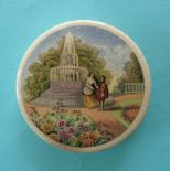 (Staffordshire Pot lid potlid Prattware) The Tryst (117)