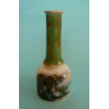 (Potlid pot lid Prattware) A good mallet shaped vase: Uncle Tom and Eva (401) and Uncle Tom (402)