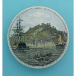 (Staffordshire Pot lid potlid Prattware) Napirima (225) medium