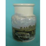 (Potlid pot lid Prattware) Windsor Castle (96C) rim and foot restored