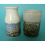 (Potlid pot lid Prattware) Constantinople (80) and Meet of the Foxhounds (81) (2)