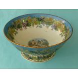 (Potlid pot lid Prattware) A good large bowl on spreading foot: Bacchanalians at Play (379) and