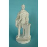 (Naval Military War Commemorative commemorate) Duke of Wellington: a white bisque porcelain standing