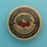 (Staffordshire Pot lid potlid Prattware) Cherry Tooth Paste, 81mm