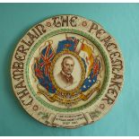 (Political Commemorative commemorate) Neville Chamberlain: a Paragon Peacemaker plate, 270mm and a