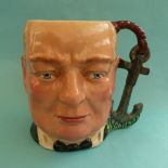 (Political Commemorative commemorate) Winston Churchill: a good character mug by Fieldings, circa