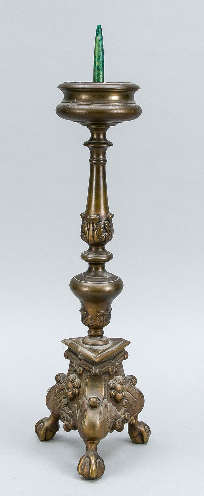 Leuchter, Ende 19. Jh., Bronze