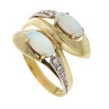 Opal-Diamant-Ring GG/WG 585/00