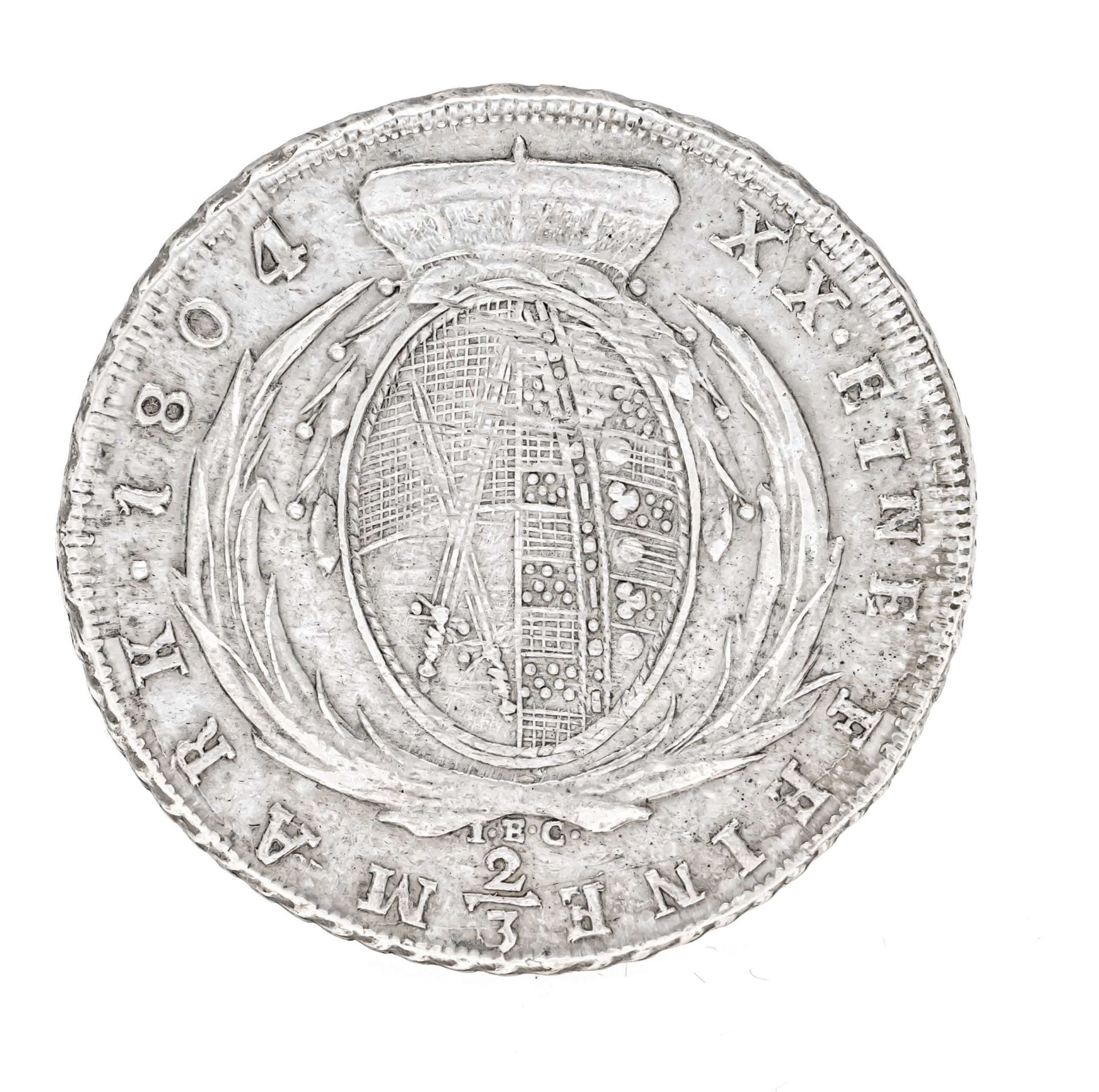 Münze, 2/3 Taler, Sachsen, 180 - Bild 2 aus 2
