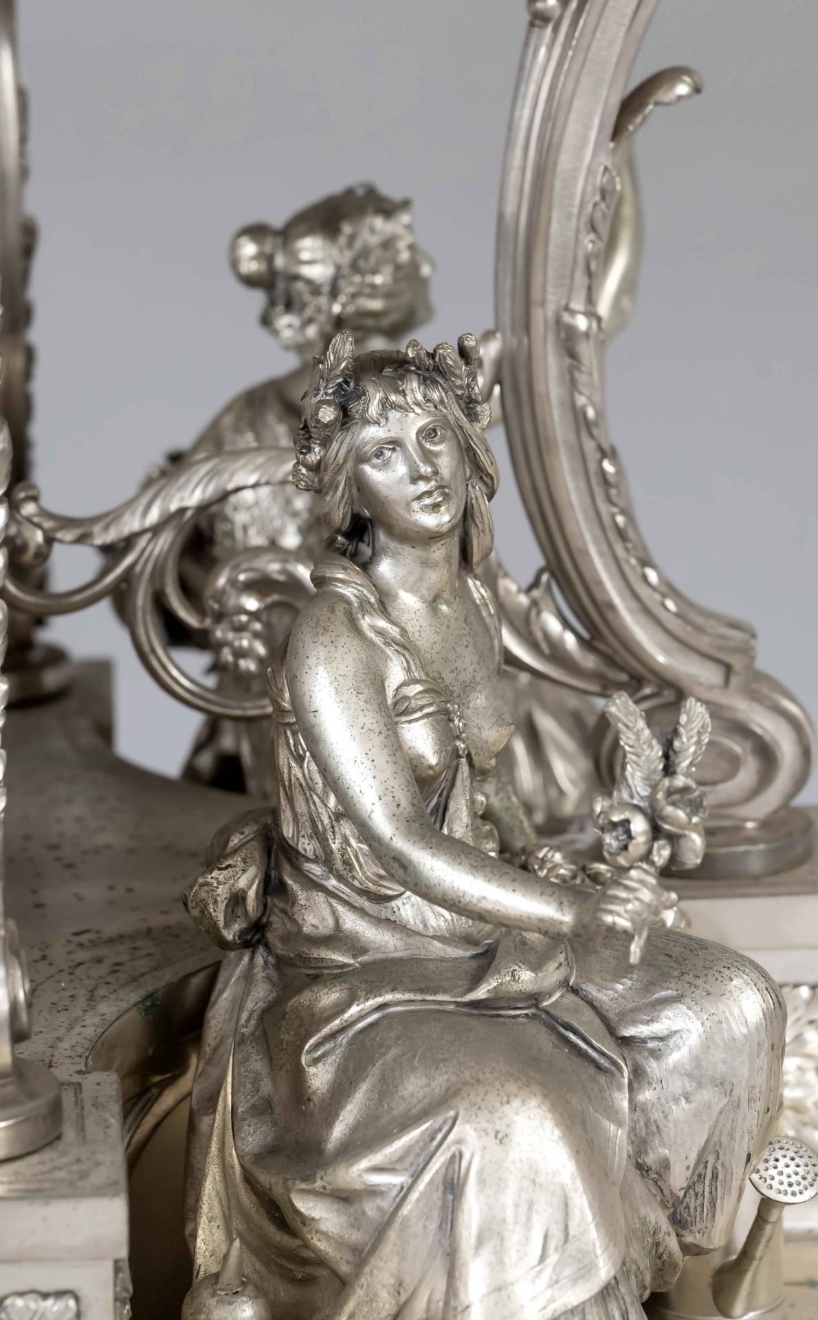 Very large centerpiece, German, circa 1900, maker's mark Sy & Wagner, Berlin, silver 800/000, - Image 5 of 7