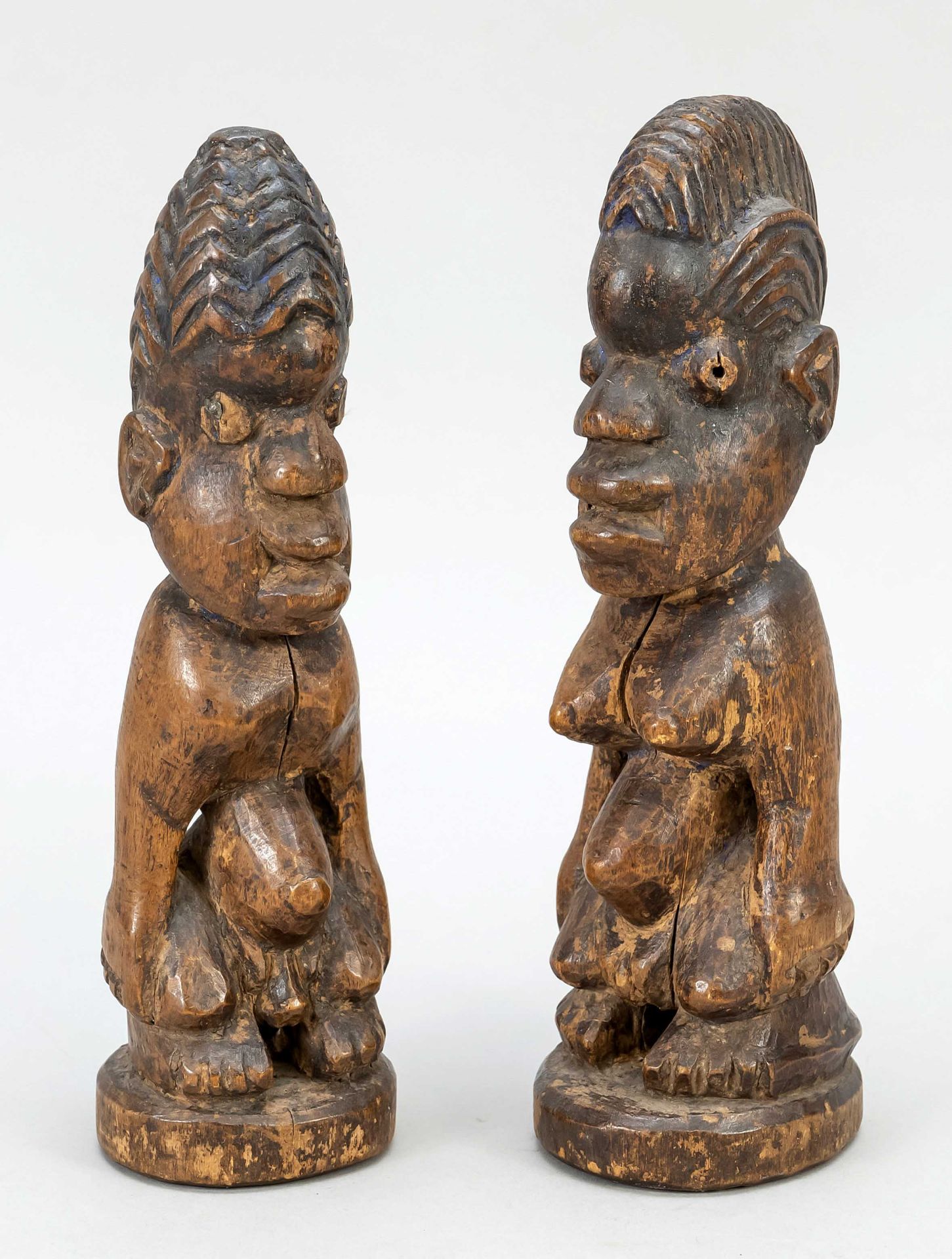 Paar Fetischfiguren, Afrika, 1