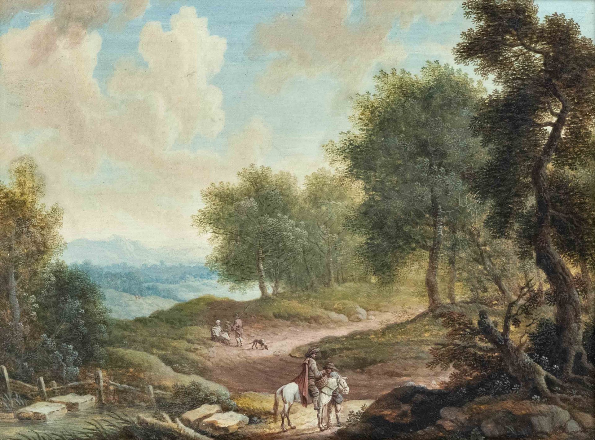 Landschaftsmaler um 1800. Idea