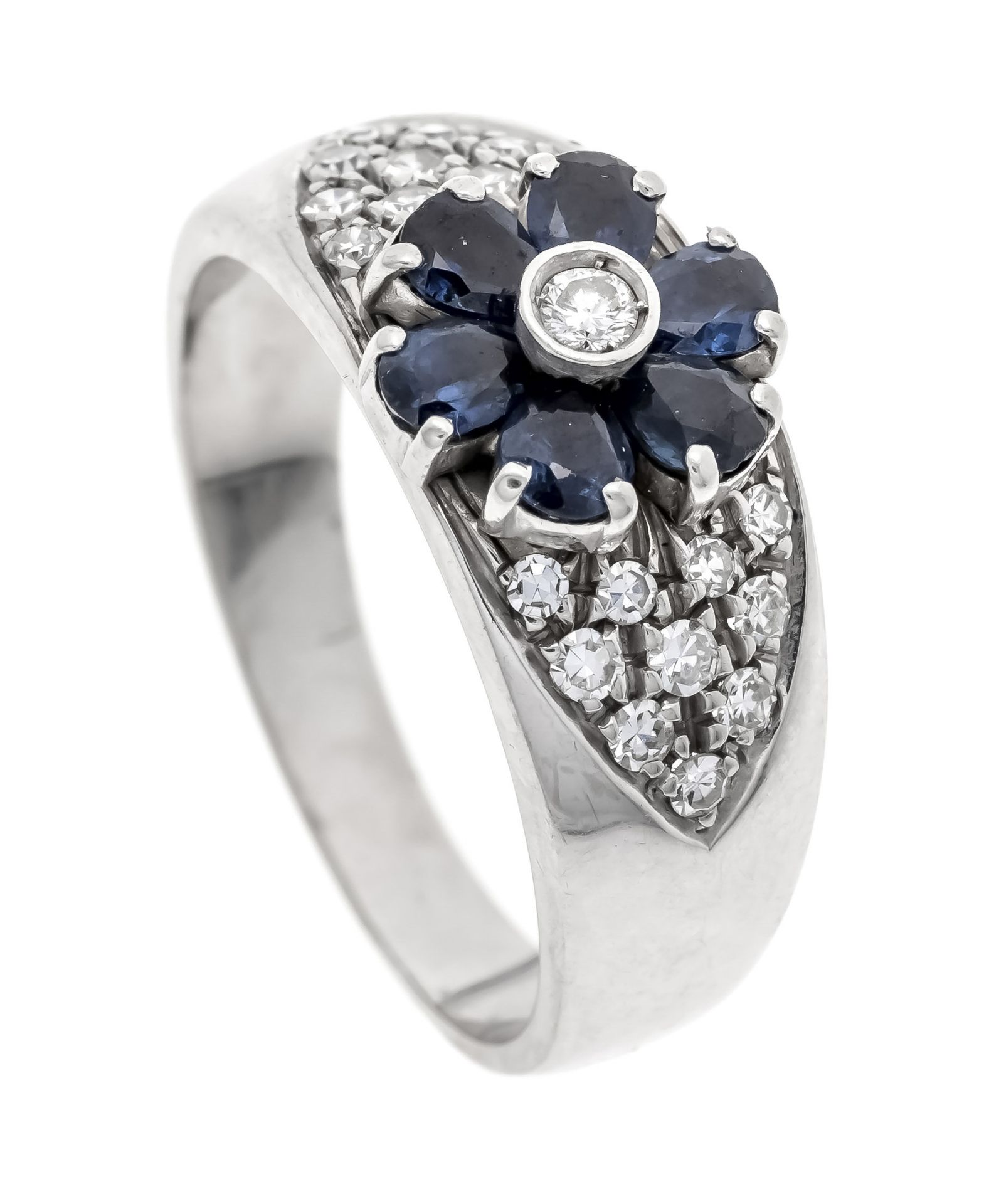 Saphir-Brillant-Ring WG 750/000