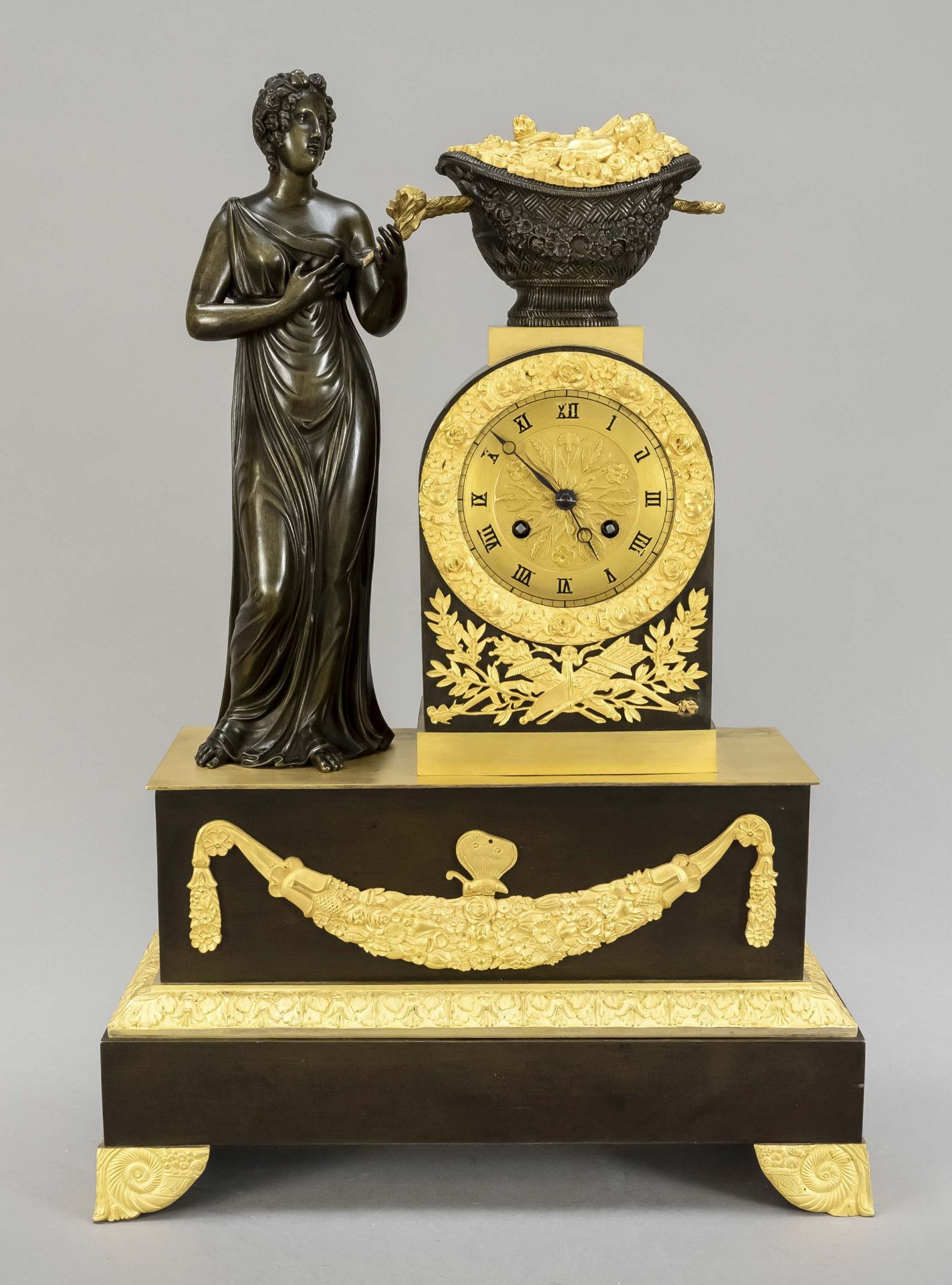 Empire Bronze Figuren Pendule 2