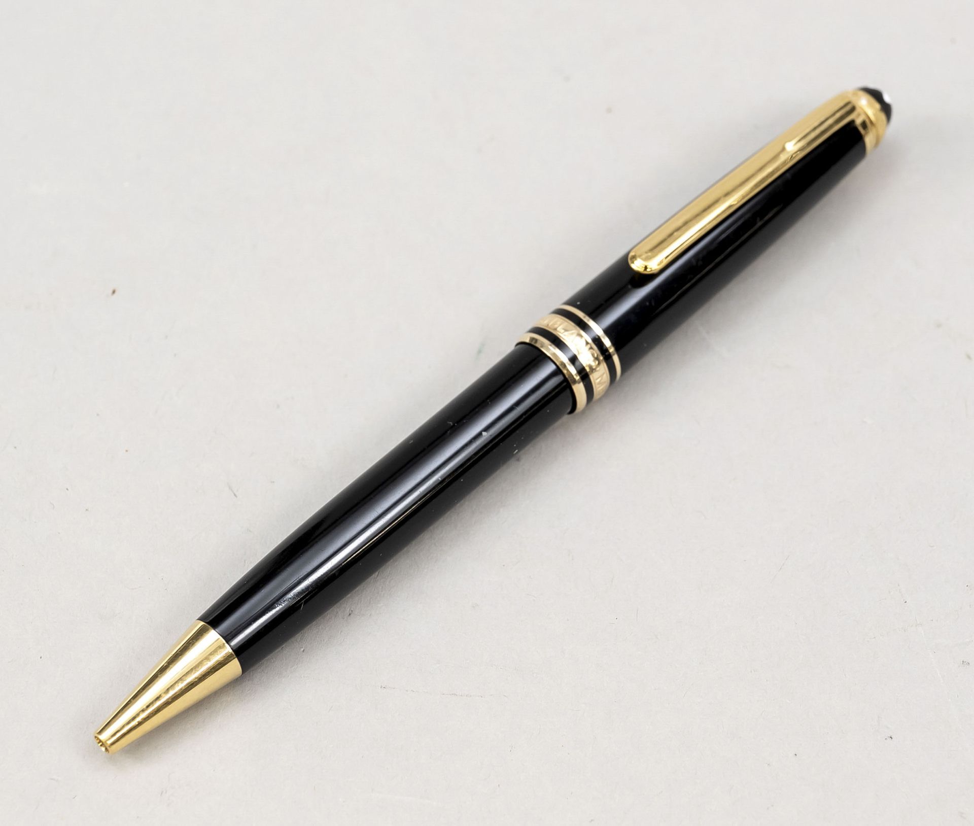 Montblanc Meisterstück ballpoint pen, 1980s, No. PV2210133, marked 75 Years of Passion, black