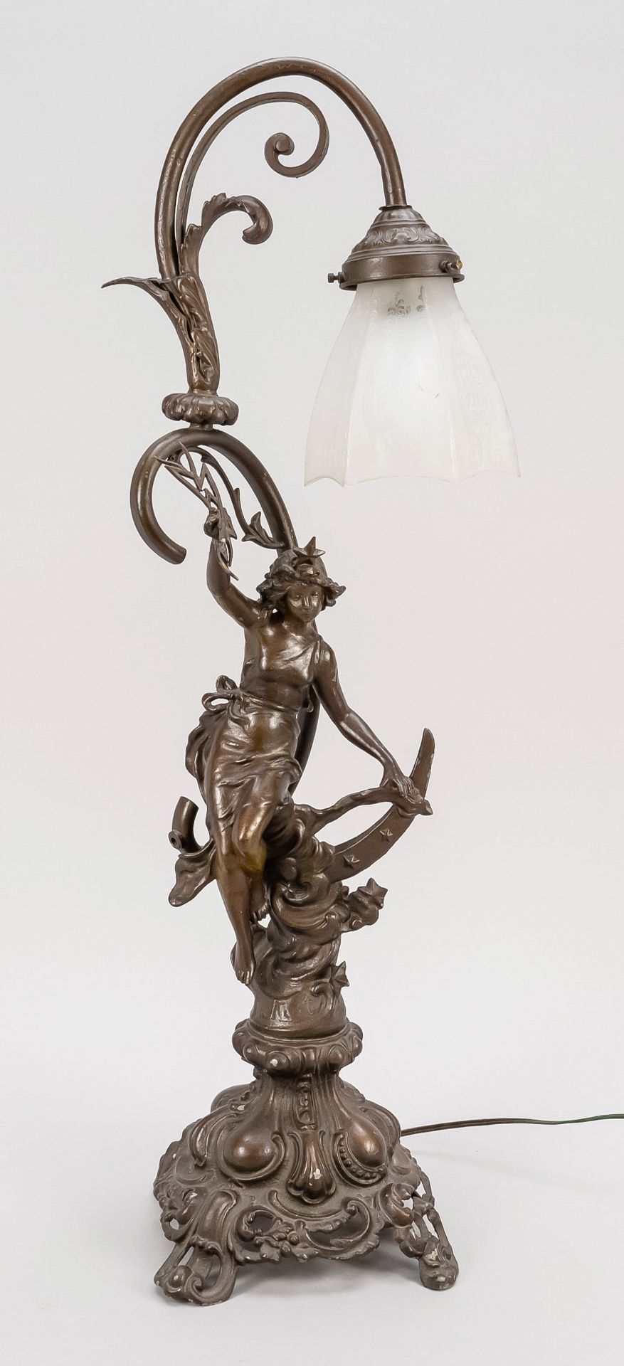 Figürliche Historismus Lampe,