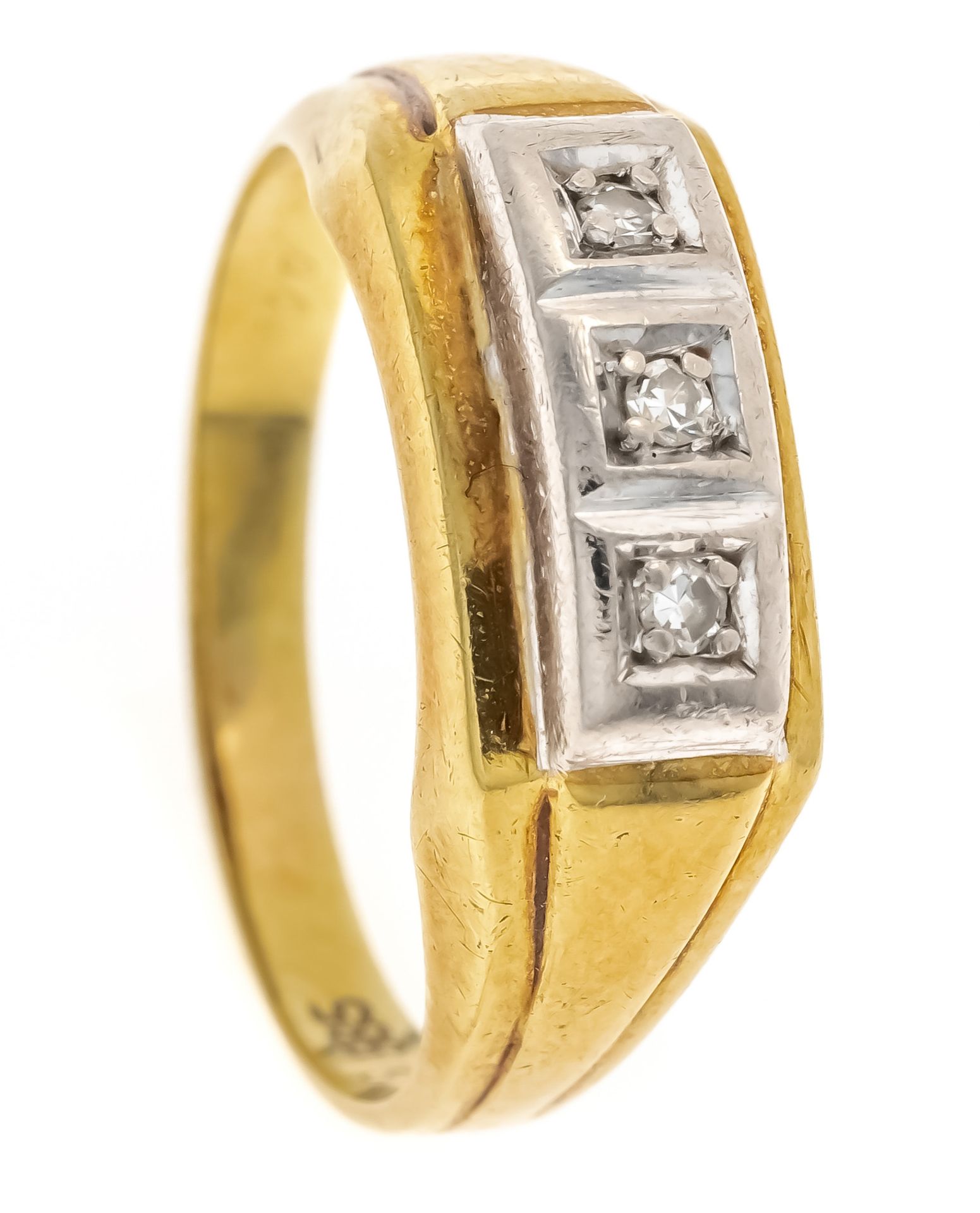 Diamant-Ring GG/WG 585/000 mit - Bild 3 aus 3