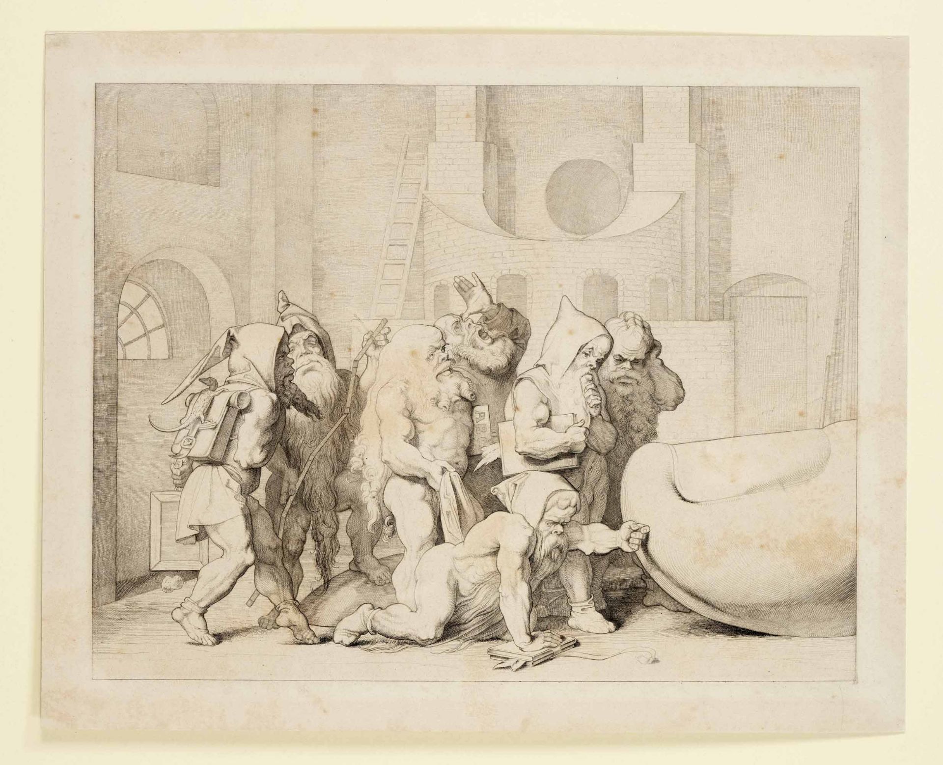 Group of 17 prints by various artists of the 18th/19th century: etching by C. Schütz to the libretto - Image 4 of 4