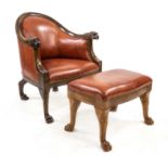 Sessel und Hocker um 1920, Nus