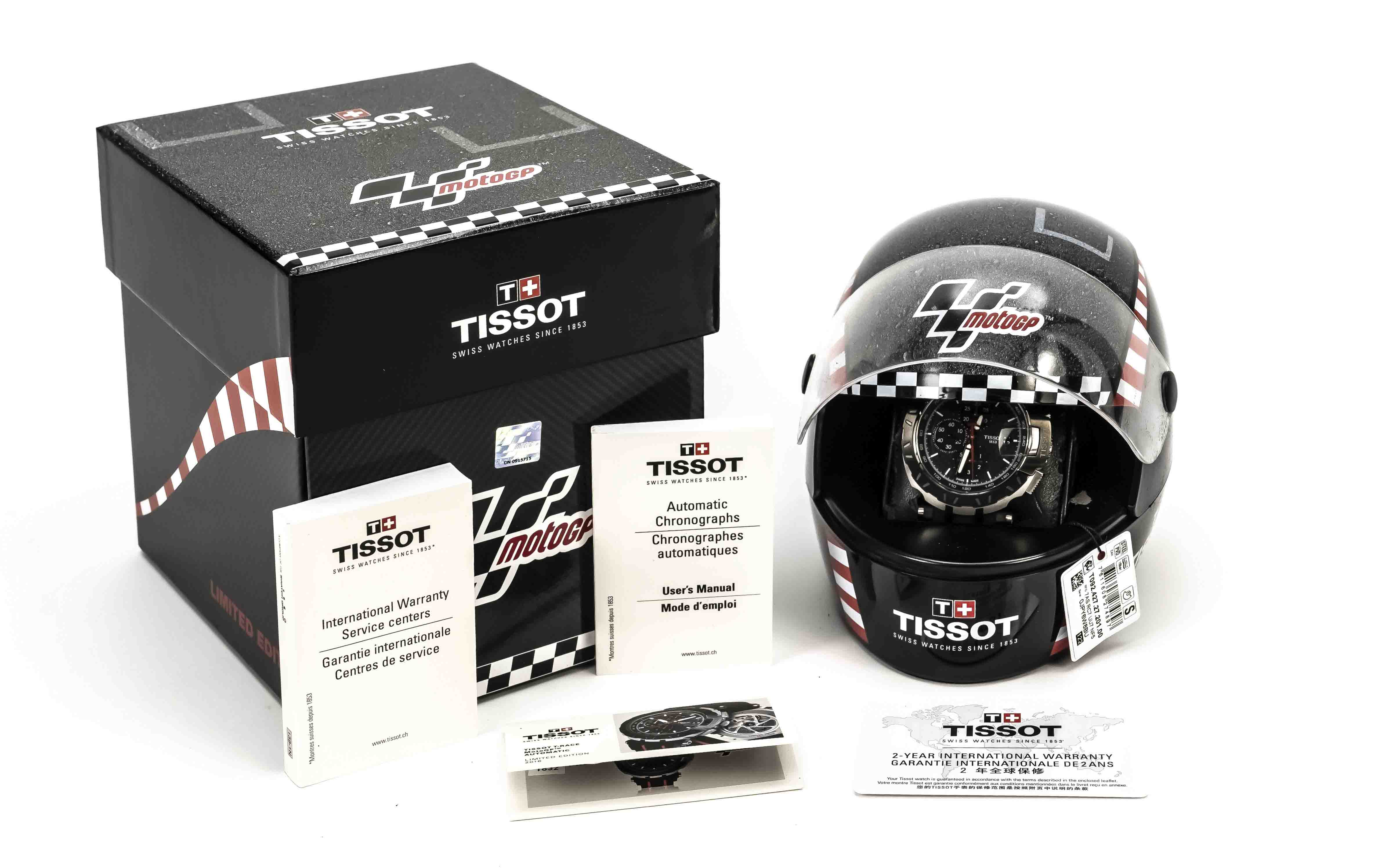 Tissot MotoGP, automatic, chronograph, men's watch ref. T092427 A GP16, Limited Edition 1832/3333, - Image 3 of 4