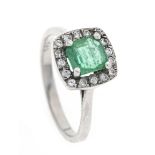 Smaragd-Diamant-Ring WG 585/00