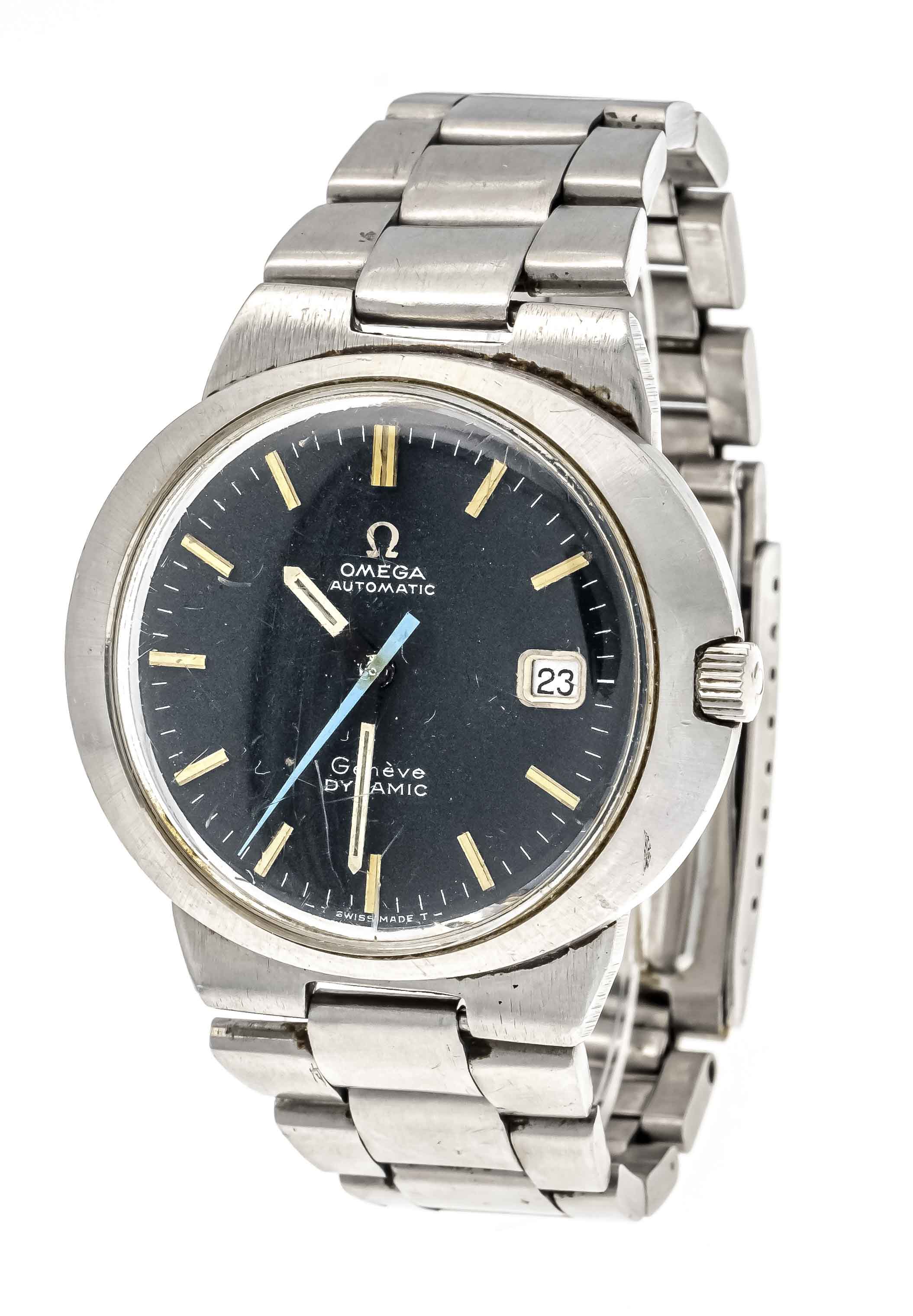 Omega Automatic, Geneve Dynamic, ref. 135/136/165/168.059, circa 1965-70, steel case and bracelet,