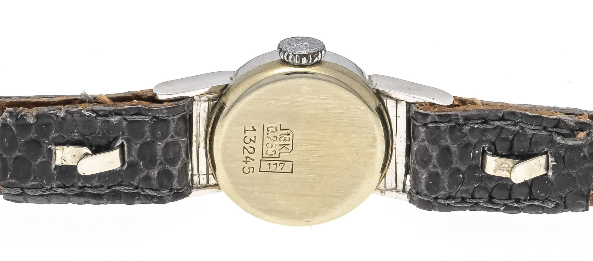 Sigel Art Déco ladies' watch, 750/000 cg, with 38 diamonds in a diamond setting, total approx. 0. - Image 2 of 3