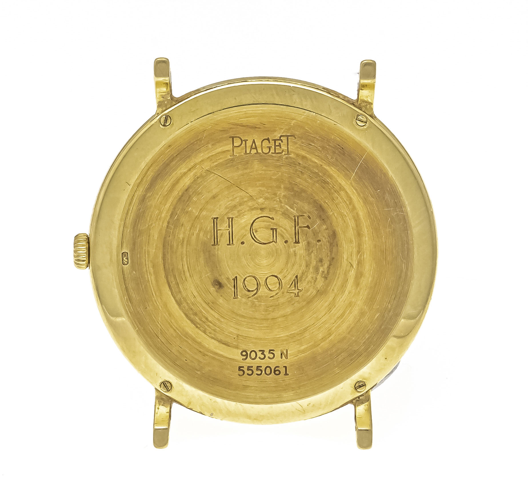 Piaget men's watch, circa 1990, ref. 9035N 555061, 750/000 GG, hand-wound calibre runs accurately, - Image 2 of 2